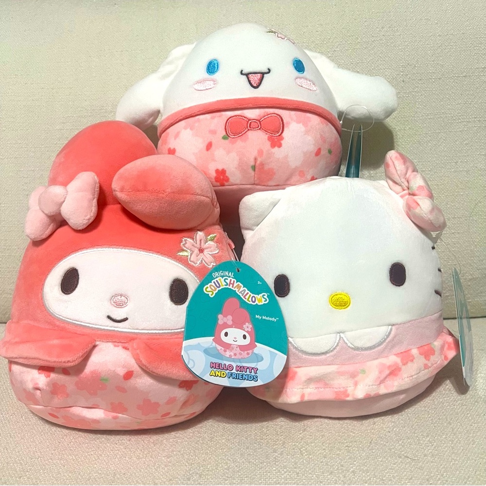 Hello Kitty & Friends - Sukura Cherry Blossom Edition Squishmallow Set of 3
